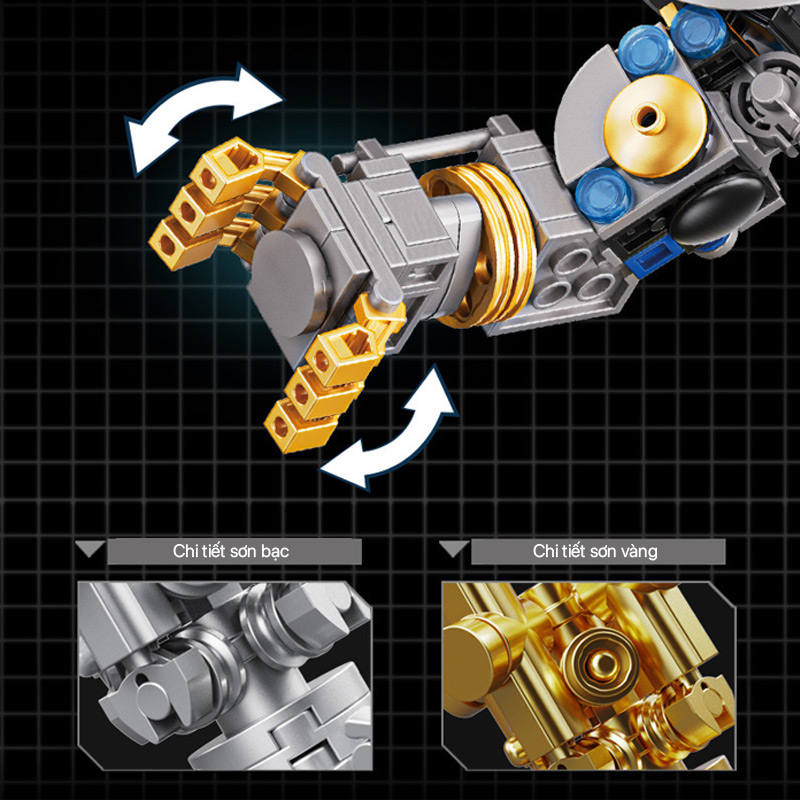 Mô hình lắp ghép - Bear Robot - Captain America 18809 3 mo hinh lap ghep bear robot captain america 18809 03
